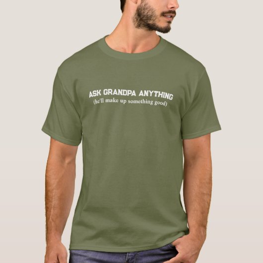 Grappige Opa Sarcasme Vraag Opa Alles T-shirt (Voorkant)