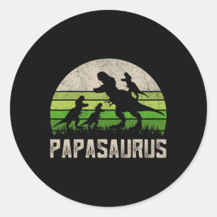 Grappige Opa Shirten 1 Papa Grappige Vaders Dag Gi Ronde Sticker