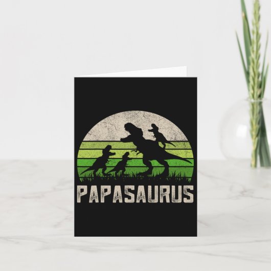 Grappige Opa Shirts1 Papa Grappige Vaderdag Cadeau Kaart (Voorkant)