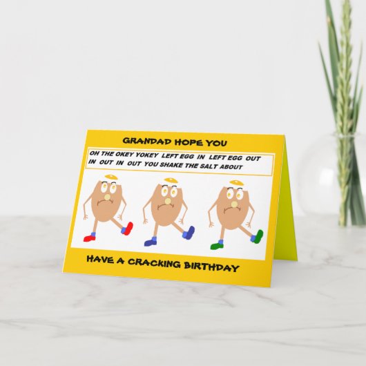 Grappige opa verjaardagskaart kaart (Voorkant)