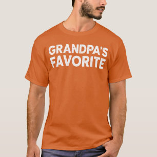 Grappige opa's favoriete grootouder kleinkind dik t-shirt