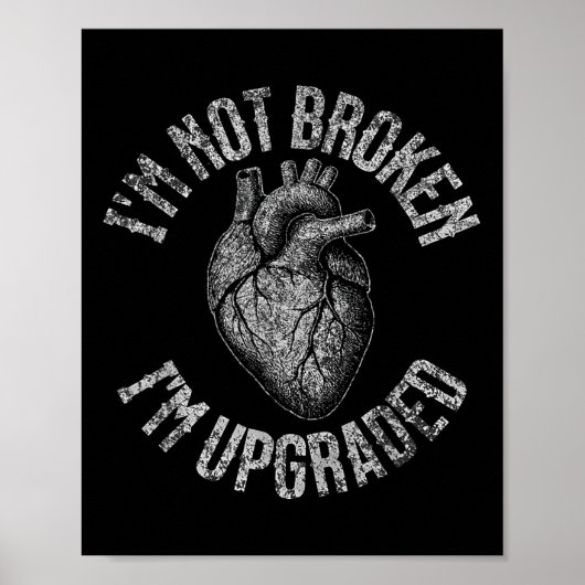 Grappige Open Hart Byp Operatie Herstel Word Gauw Poster (Voorkant)
