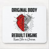 Grappige Open Hart Chirurgie Herstel Overlevende G Muismat (Voorkant)