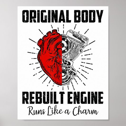 Grappige Open Hart Chirurgie Herstel Overlevende G Poster (Voorkant)