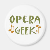 Grappige Opera Geek Magneet (Voorkant)