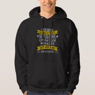 Grappige Operation Manager-shirts functietitel pro Hoodie