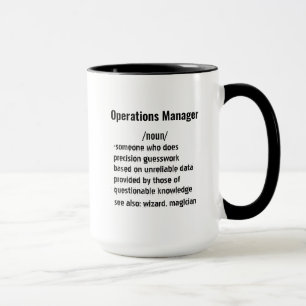 Grappige Operations Manager Definitie geschenken Mok