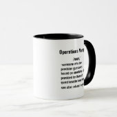 Grappige Operations Manager Definitie geschenken Mok (Voorkant rechts)