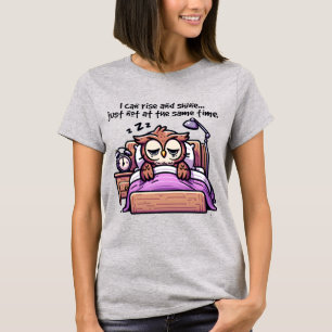 Grappige opkomst schijn woord kunst uil t-shirt