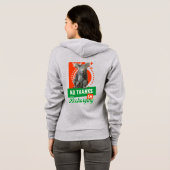 Grappige Oplaadbare Koala Introvert Stemming Hoodie (Achterkant volledig)