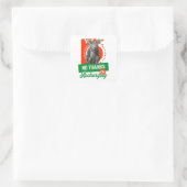 Grappige Oplaadbare Koala Introvert Stemming Vierkante Sticker (Tas)