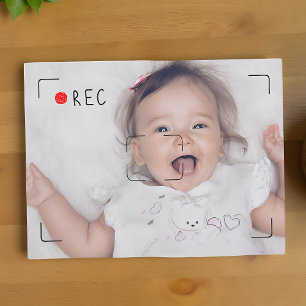 Grappige Opname Rode Stip Aangepaste Foto Briefkaart