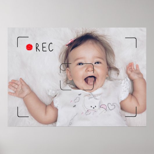 Grappige Opname Rode Stip Aangepaste Foto Poster (Voorkant)