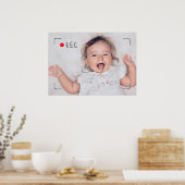 Grappige Opname Rode Stip Aangepaste Foto Poster (Keuken)
