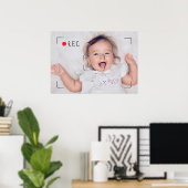 Grappige Opname Rode Stip Aangepaste Foto Poster (Thuiskantoor)