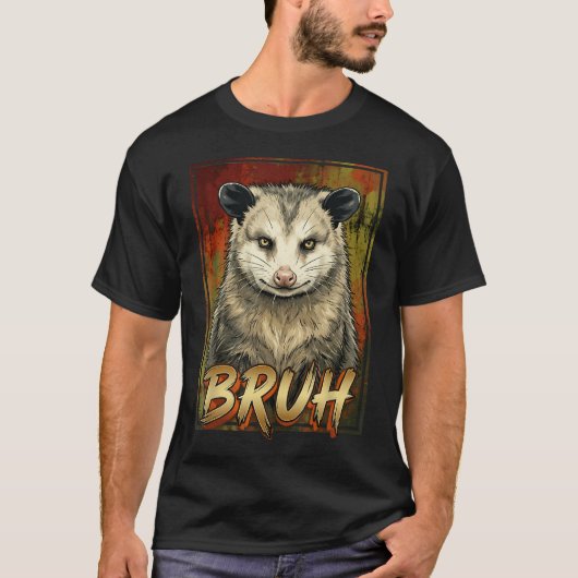 Grappige Opossum Bruh ns Mannen Possum T-shirt (Voorkant)