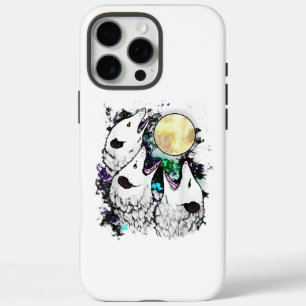 Grappige Opossum Maan Schattige Schreeuwende Buide iPhone 16 Pro Max Hoesje