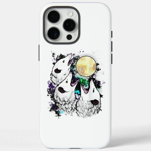 Grappige Opossum Maan Schattige Schreeuwende Buide Case-Mate iPhone Case (Achterkant)