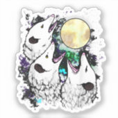 Grappige Opossum Sticker | Cute Schreeuwende Oposs (Voorkant)