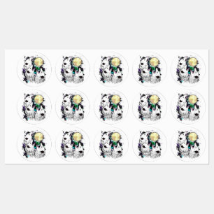 Grappige Opossum Sticker   Schattige Schreeuwende 