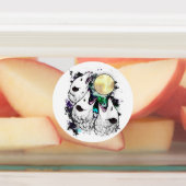 Grappige Opossum Sticker | Schattige Schreeuwende  (Aangebracht)