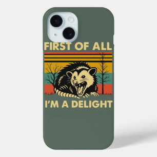 Grappige Opossumcitaten - Allereerst Ben Ik Een Ge iPhone 15 Case