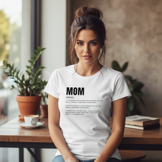 Grappige Oprechte Moeder Definitie T-shirt