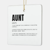 Grappige Oprechte Oom/Tante Definitie Keramisch Ornament (Links)