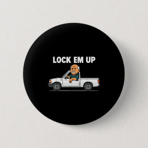 Grappige Opsluiten Privé Eigendom  Ronde Button 5,7 Cm