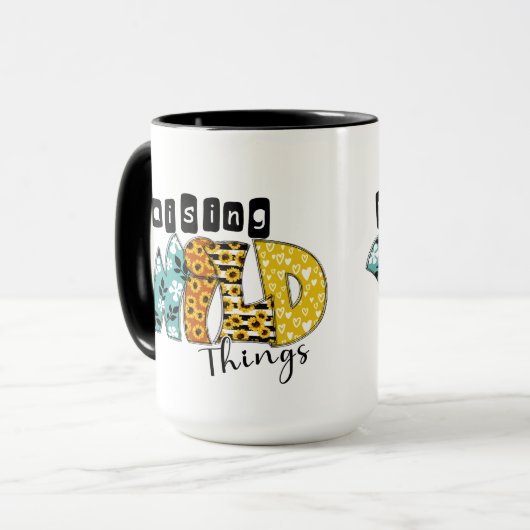 grappige opvoeding van wilde dingen mama mok (Voorkant links)