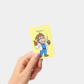 Grappige orang-oetan aap cartoon dokter badge (Handheld)