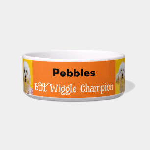 Grappige Oranje Butt Wiggle Champion Voerbakje