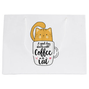 Grappige Oranje Kat Koffiemok Kat Liefhebber Groot Cadeauzakje
