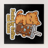 Grappige Oranje Kat Legpuzzel (Horizontaal)