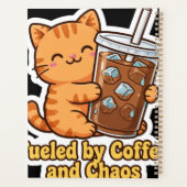 Grappige Oranje Kat Planner (Achterkant)