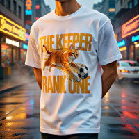Grappige Oranje Kat Voetbal Keeper Cadeau 