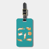 Grappige Oranje Katten Bagagelabel (Voorkant verticaal)