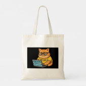 Grappige Oranje Kattenprogrammeur Tassen (Achterkant)