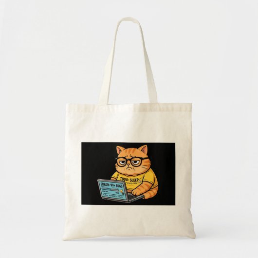 Grappige Oranje Kattenprogrammeur Tassen (Voorkant)