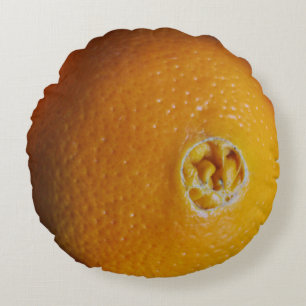 Grappige oranje kussen