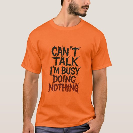 GRAPPIGE ORANJE SARCASTISCHE UITSPRAAK T-SHIRT (Voorkant)