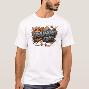 Grappige Oranje TRAINING DAY Custom T-shirt