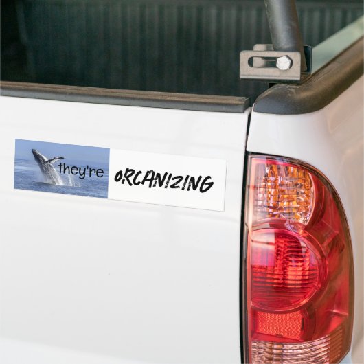 Grappige ORCA Killer Whale Meme Joke Bumpersticker (Op Truck)