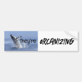 Grappige ORCA Killer Whale Meme Joke Bumpersticker (Voorkant)