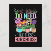 Grappige Orchideeën Plant Liefhebber Briefkaart (Voorkant)