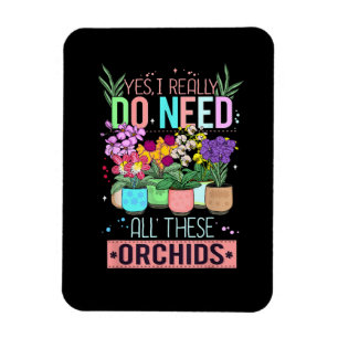 Grappige Orchideeën Plant Liefhebber Magneet
