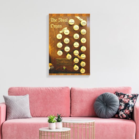Grappige orgel canvas afdruk (Insitu (Woonkamer))