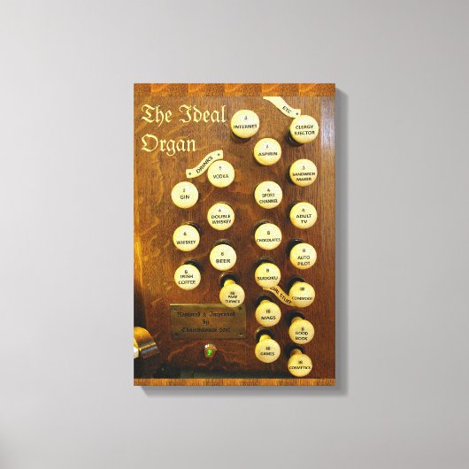 Grappige orgel canvas afdruk (Voorkant)