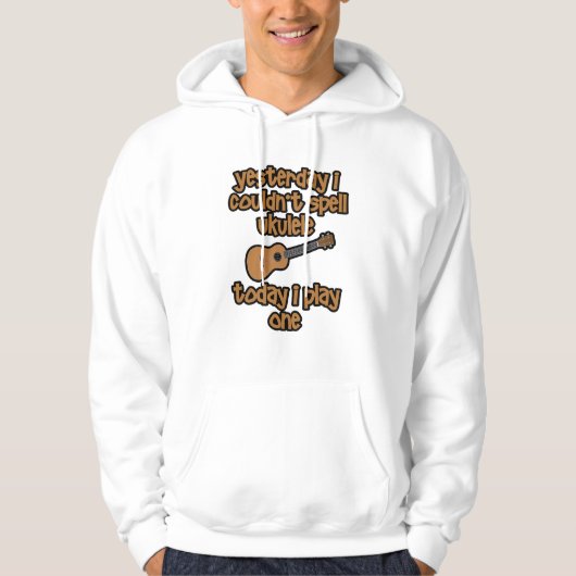Grappige Originele Ukulele Hoodie (Voorkant)