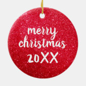 Grappige Ornamenten, ik heb een groot glas wijn no Keramisch Ornament (Achterkant)